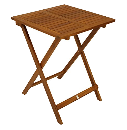 DEGAMO Bistrotisch Klapptisch Lima aus Akazien Holz quadratisch 60x60cm