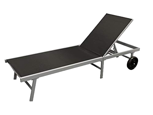 DEGAMO Gartenliege Rollenliege Ostia 200cm